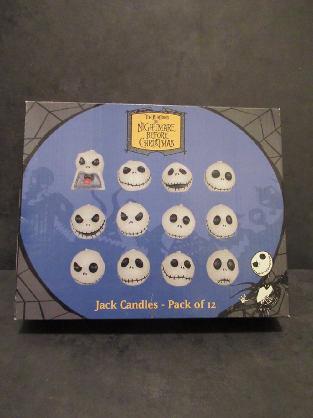 NIB VTG THE NIGHTMARE BEFORE CHRISTMAS JACK SKELLINGTON CANDLES Pack of 12